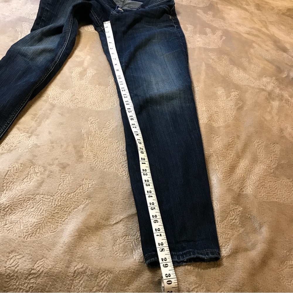 Silver Suki jeggings dark blue jeans hem wear Size 29/29 - Picture 7 of 8